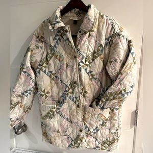 Patchwork quilted chore jacket